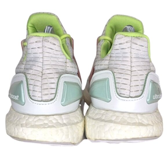 Adidas Ultra Boost 1.0 Cloud Womens Size 11 White Bliss Pink Lucid Lemon Shoes - Picture 4 of 12